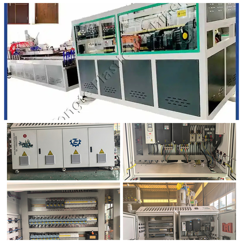 Recyclage des plastiques de câbles de déchets dans les tuyaux en plastique et les profils en bois en bois