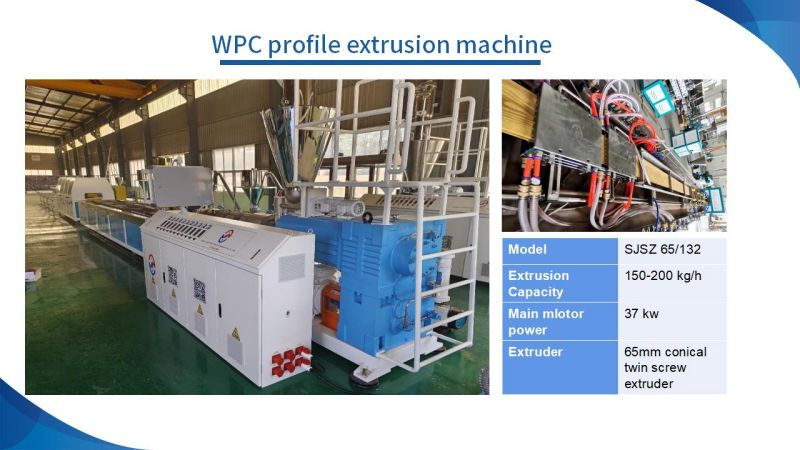 Machine de platelage de co-extrusion WPC