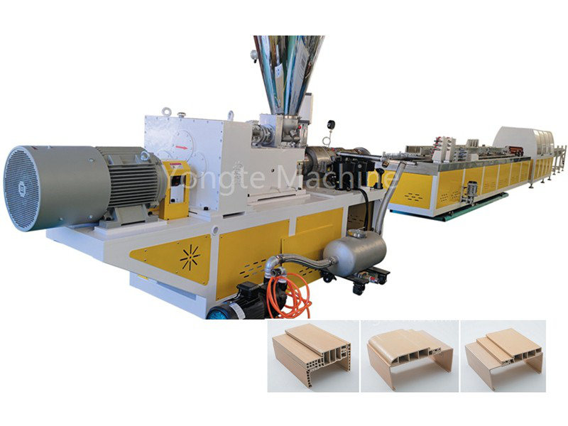 Machine d'extrusion de profil de porte WPC à grande vitesse