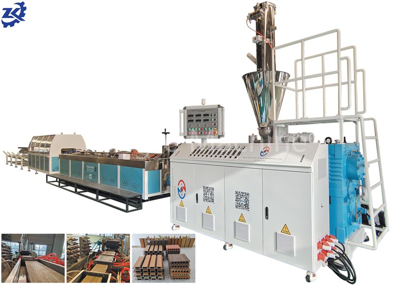 Machine de processus de fabrication composite en plastique en bois