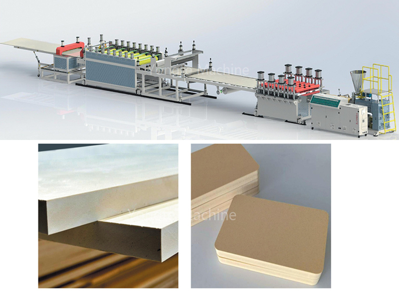 Planche de production de meubles en plastique en bois