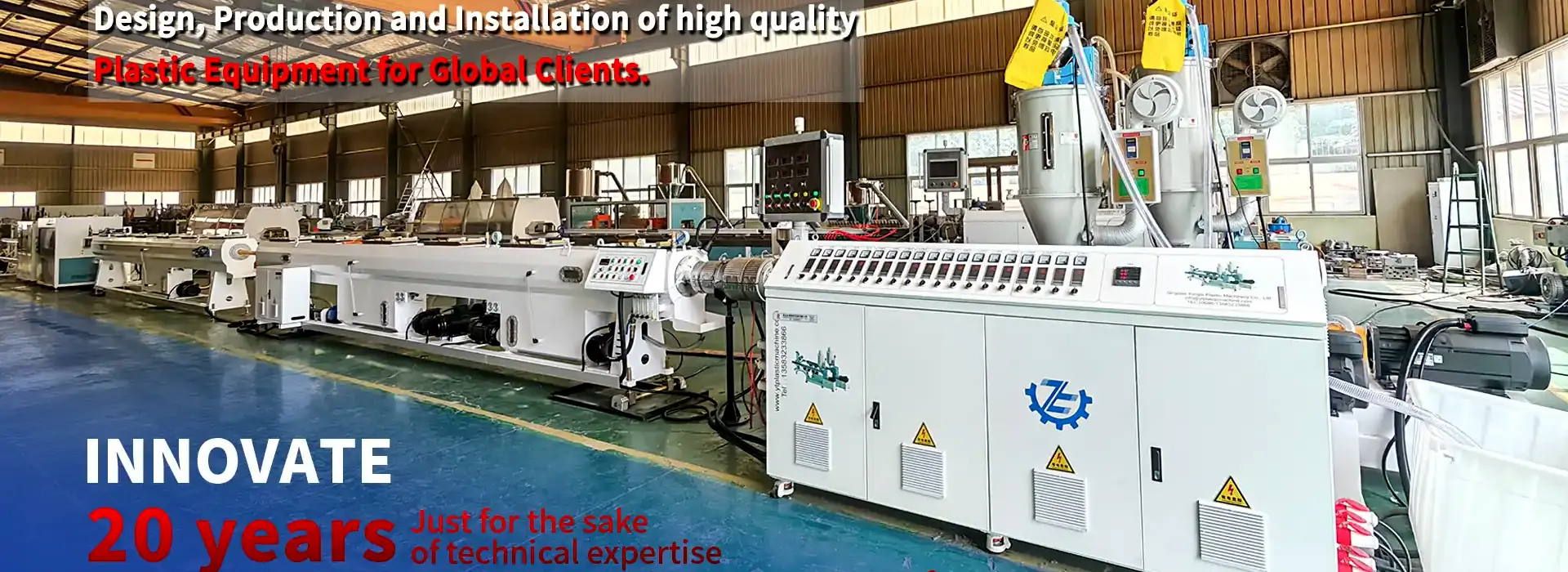 Machine d'extrusion de tuyaux en plastique en Chine