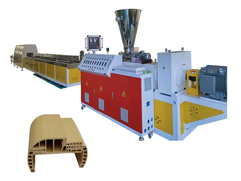 Machine d'extrusion de profil de porte WPC à grande vitesse