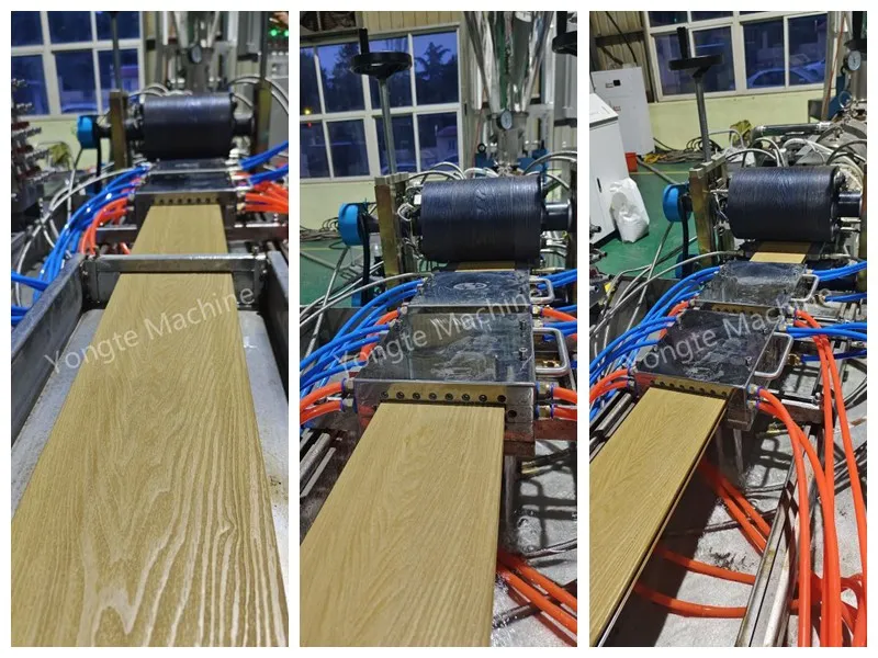 Ligne de production de terrasse en relief WPC en relief