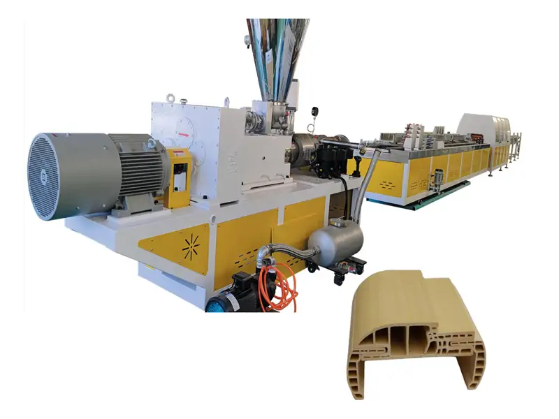 Extrudeuse de cadre de porte WPC
